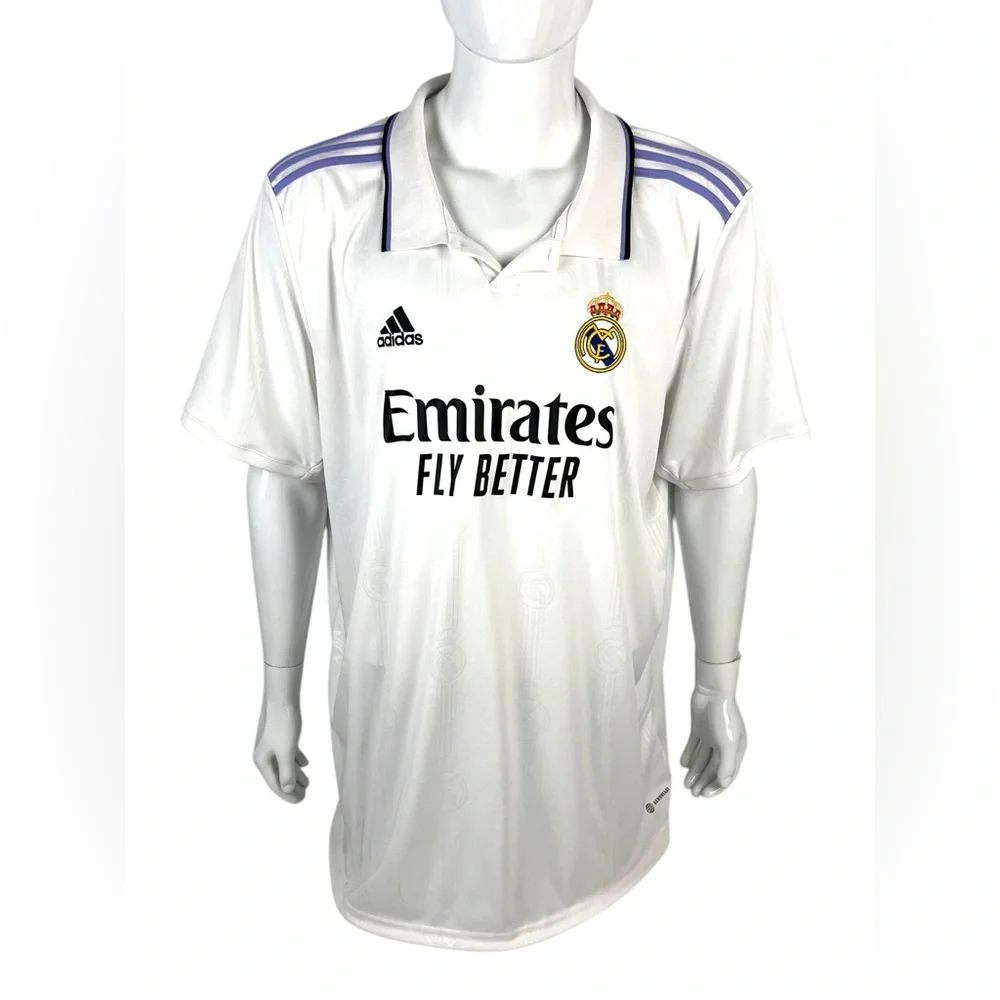 Real Madrid Jersey Home Football Shirt 2022 - 23 Adidas Mens 3XL Soccer Spain - Picture 2 of 9